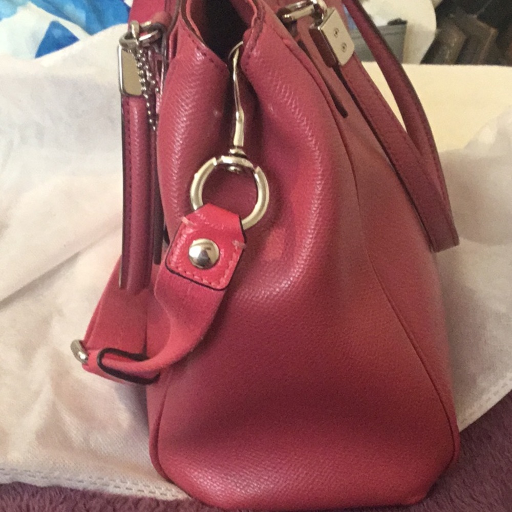 Coach Pink Satchel Bag - Picture 3 of 16